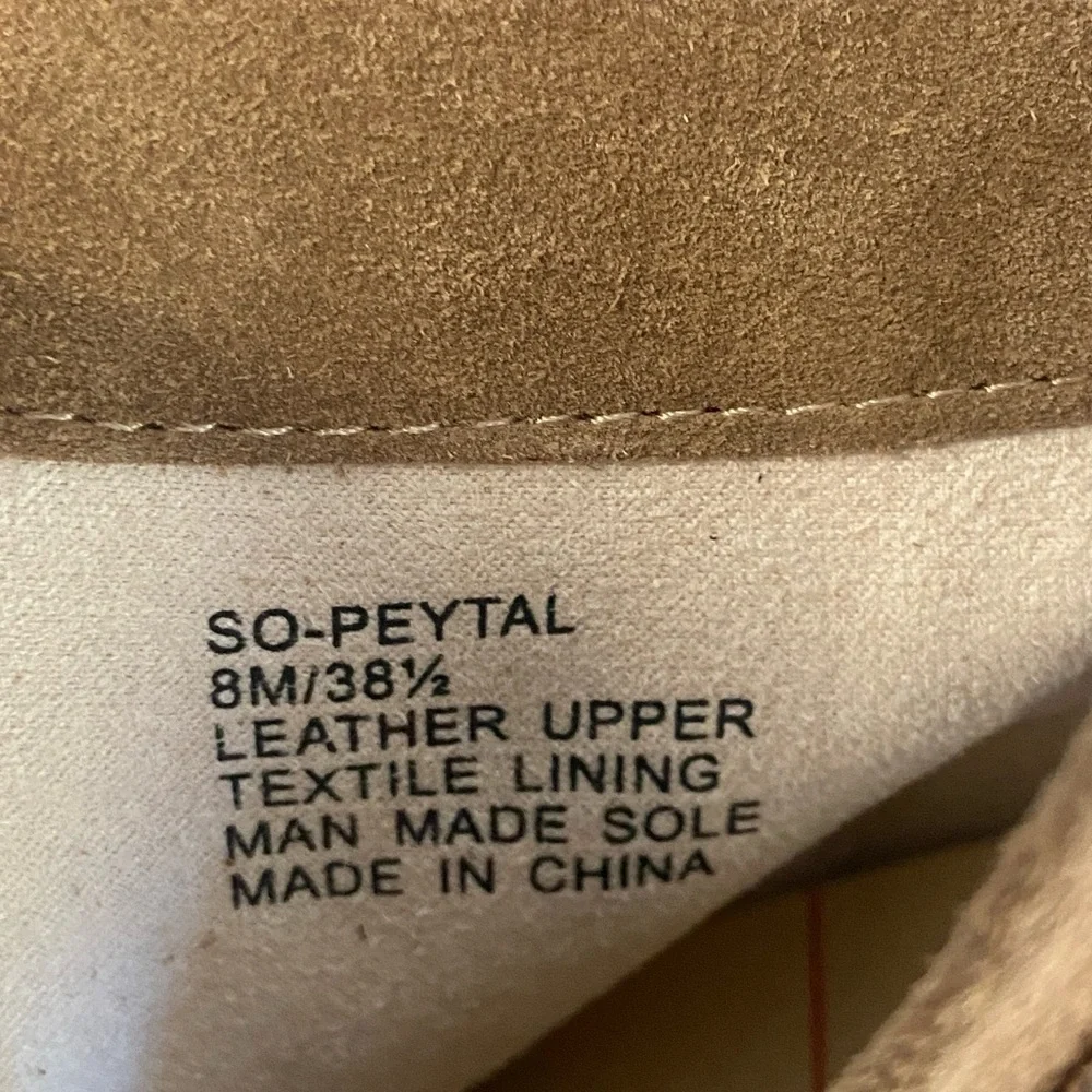 Sole Society Peytal Suede Side Zip Wedge Booties NEW Camel Size 8